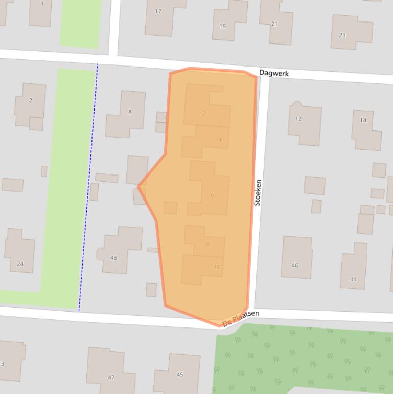 Kaart van postcodegebied 7894DL.