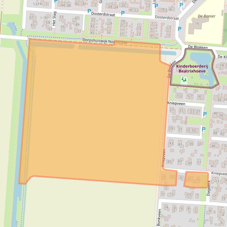 Kaart van postcodegebied 7894DP.