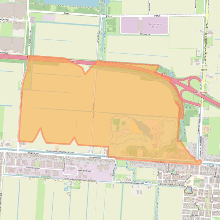 Kaart van postcodegebied 7894EA.