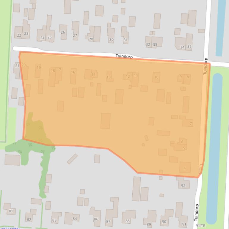 Kaart van postcodegebied 7894EK.