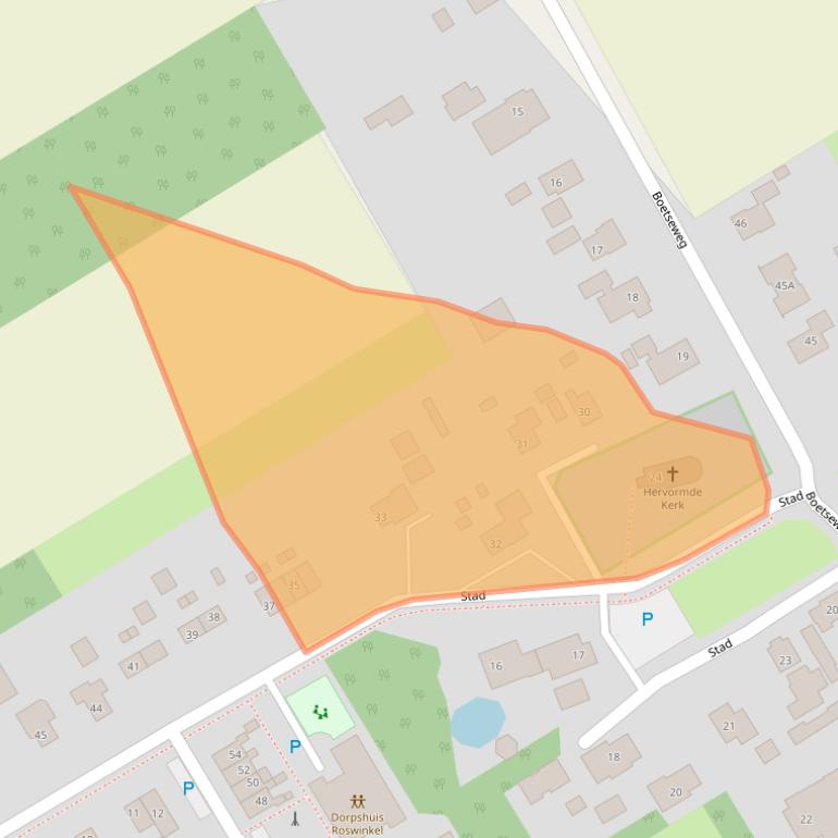 Kaart van postcodegebied 7895AB.