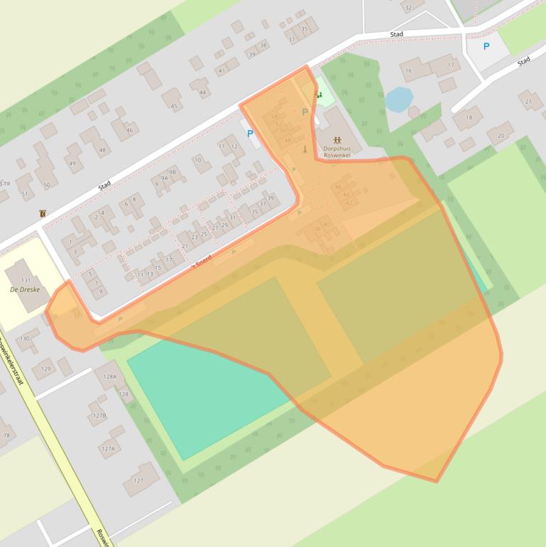 Kaart van postcodegebied 7895AE.