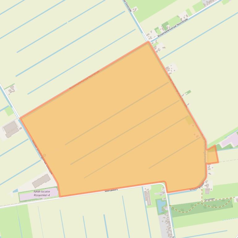 Kaart van postcodegebied 7895TB.