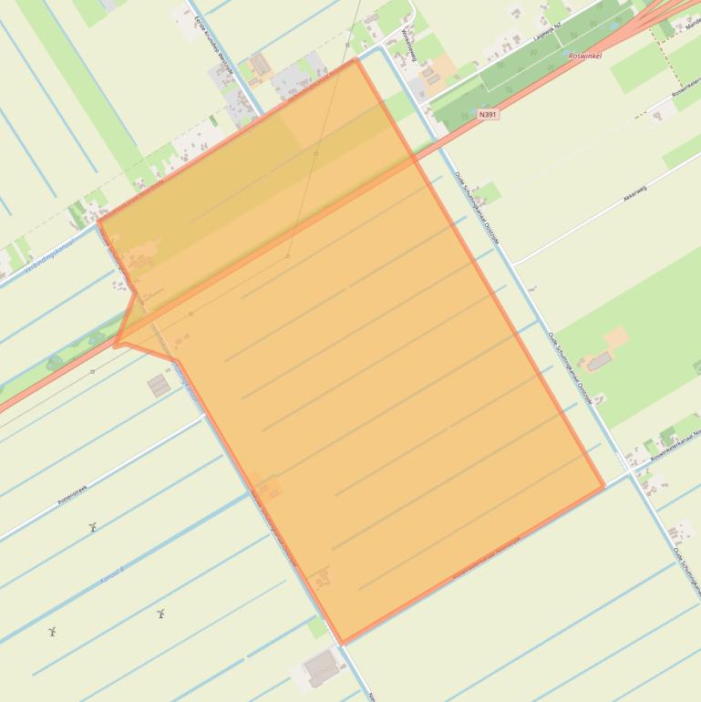 Kaart van postcodegebied 7895TJ.