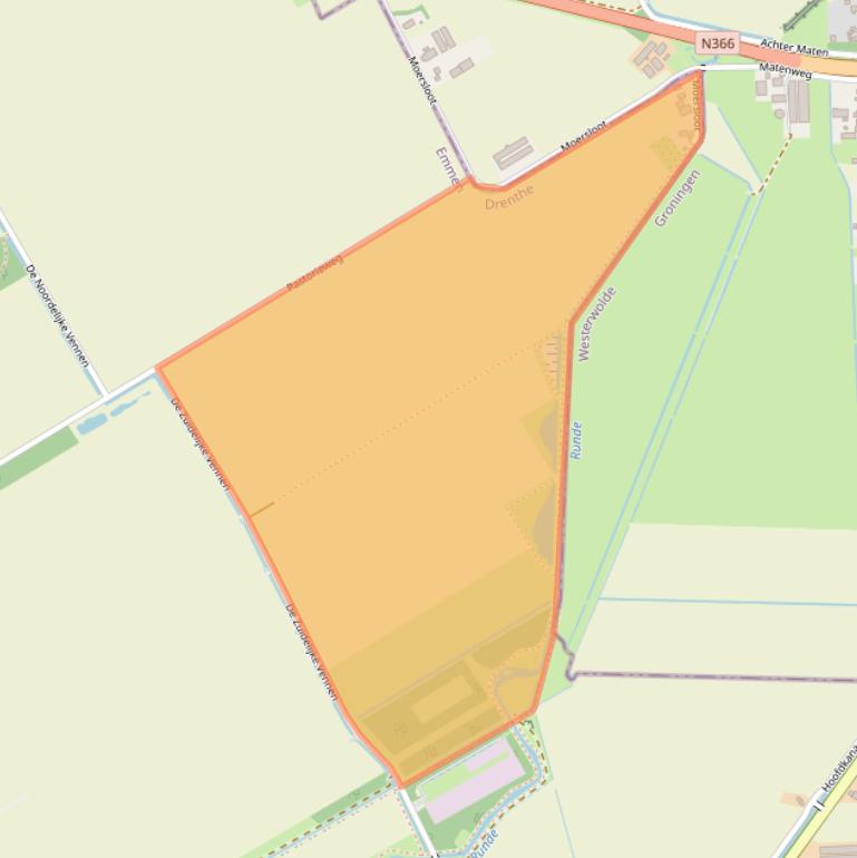 Kaart van postcodegebied 7895TP.