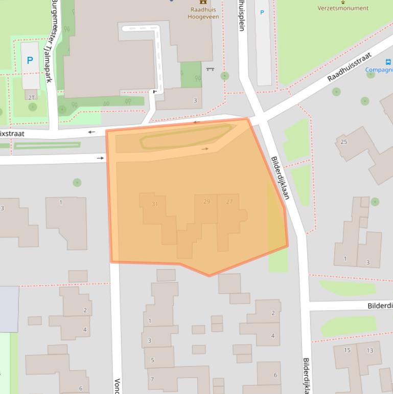 Kaart van postcodegebied 7901BL.