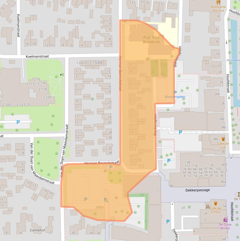 Kaart van postcodegebied 7901BS.