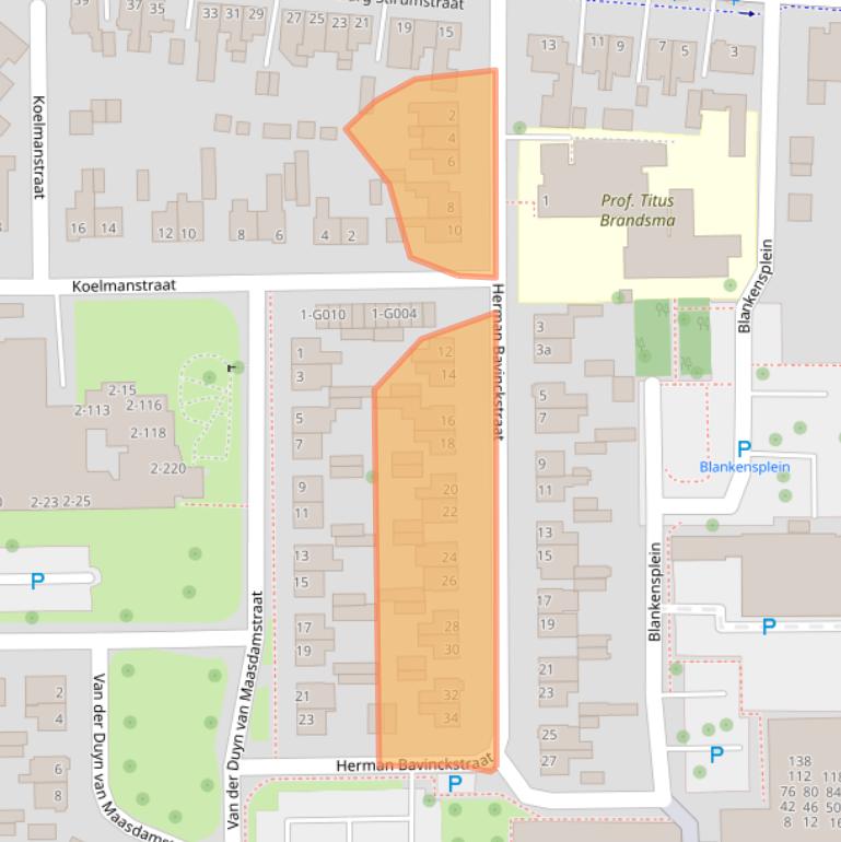 Kaart van postcodegebied 7901BT.