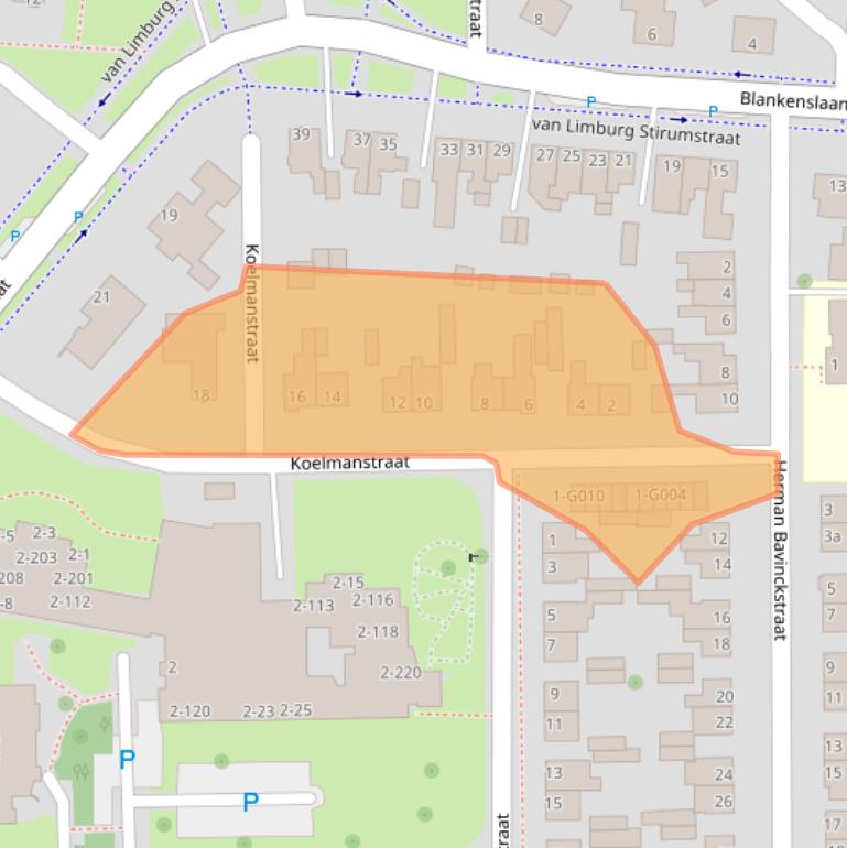 Kaart van postcodegebied 7901BV.