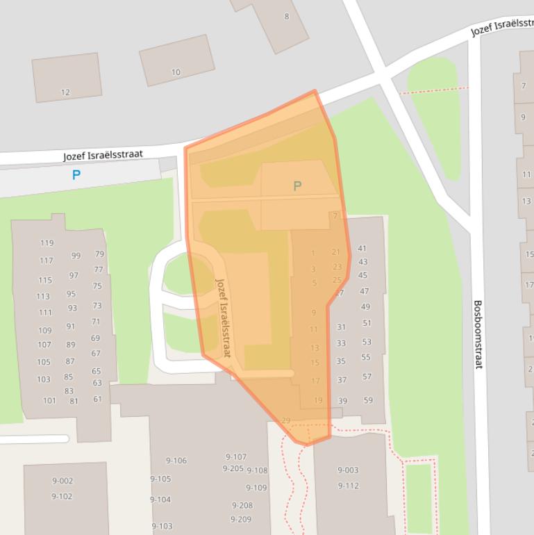 Kaart van postcodegebied 7901CH.