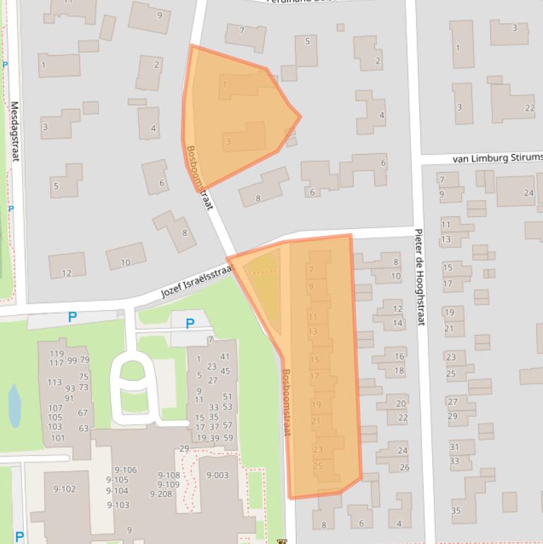 Kaart van postcodegebied 7901CL.