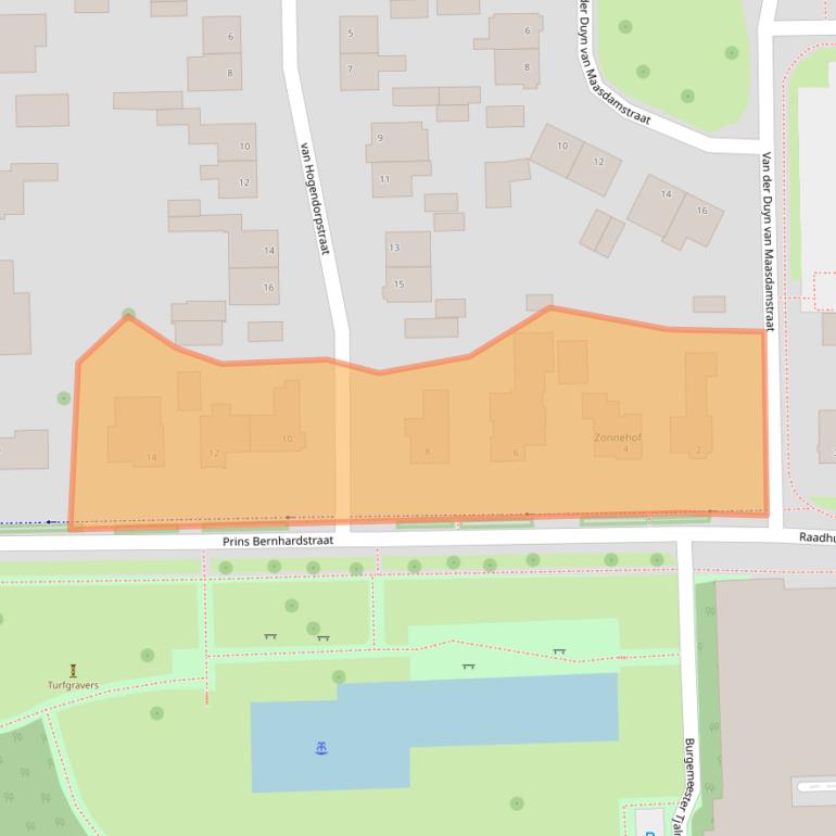 Kaart van postcodegebied 7901CT.