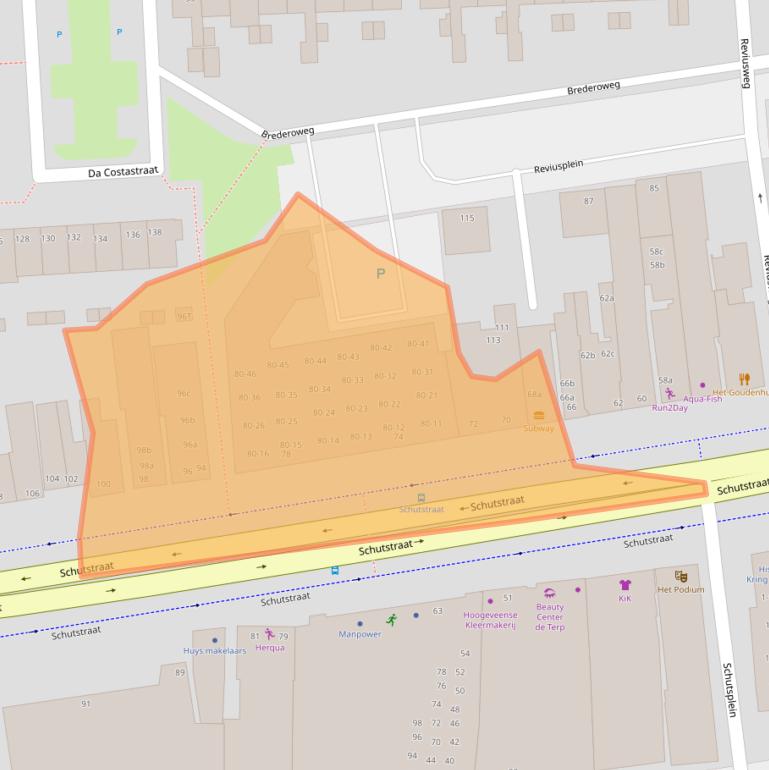 Kaart van postcodegebied 7901EG.