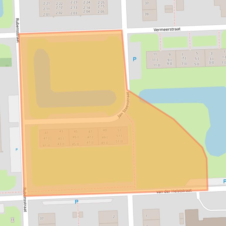 Kaart van postcodegebied 7901EN.