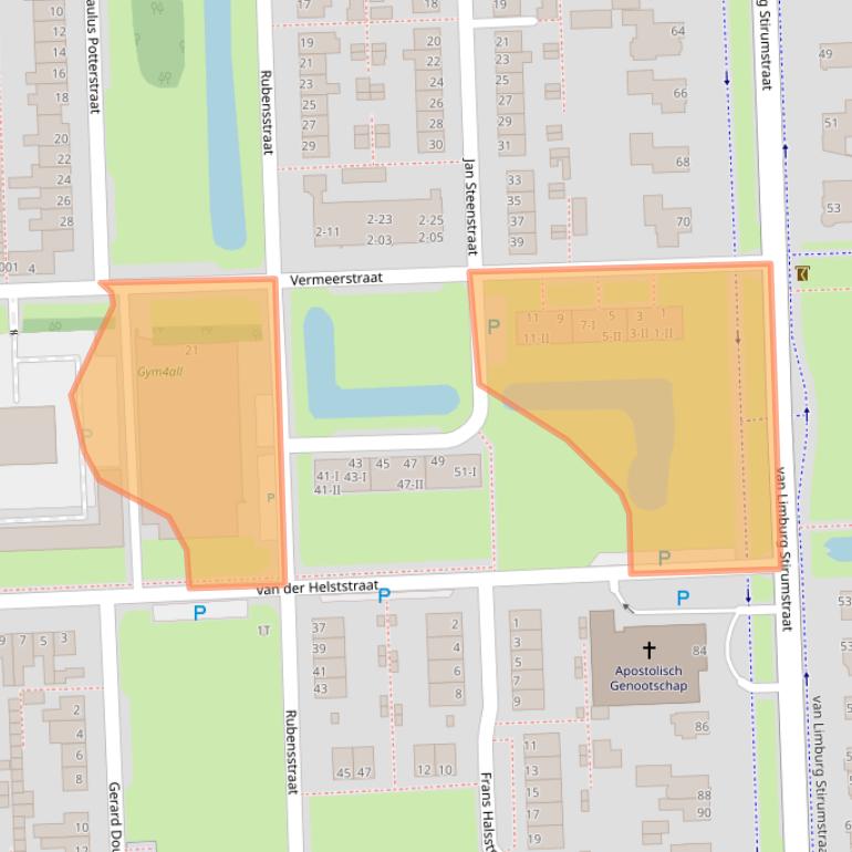 Kaart van postcodegebied 7901ER.