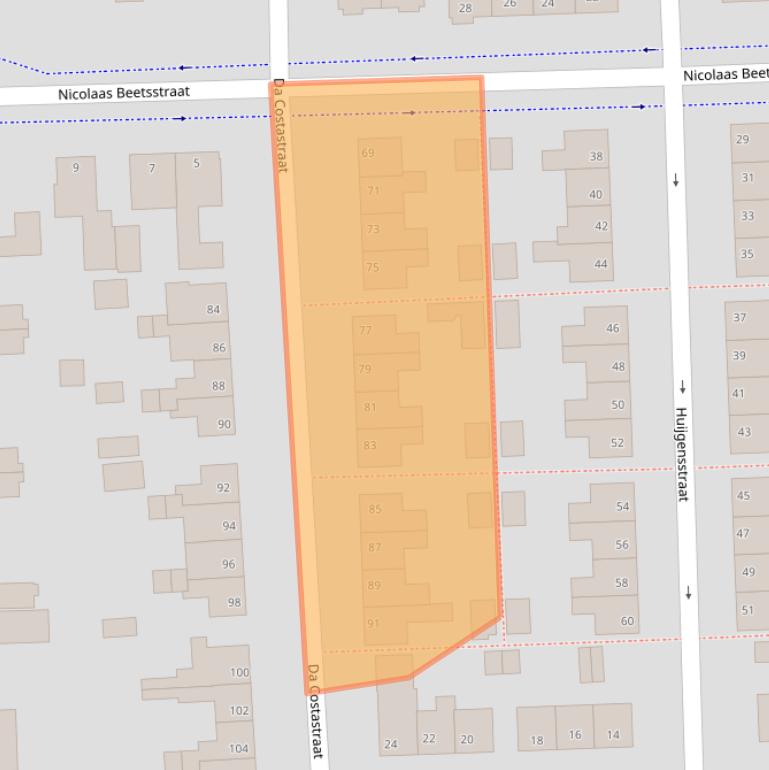 Kaart van postcodegebied 7901HC.