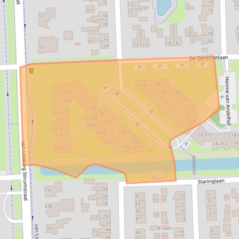 Kaart van postcodegebied 7901HD.