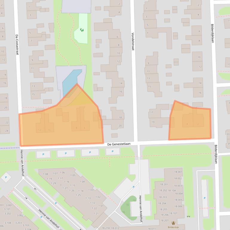 Kaart van postcodegebied 7901HN.