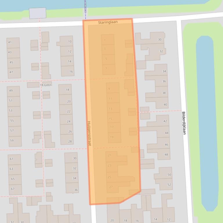 Kaart van postcodegebied 7901HS.