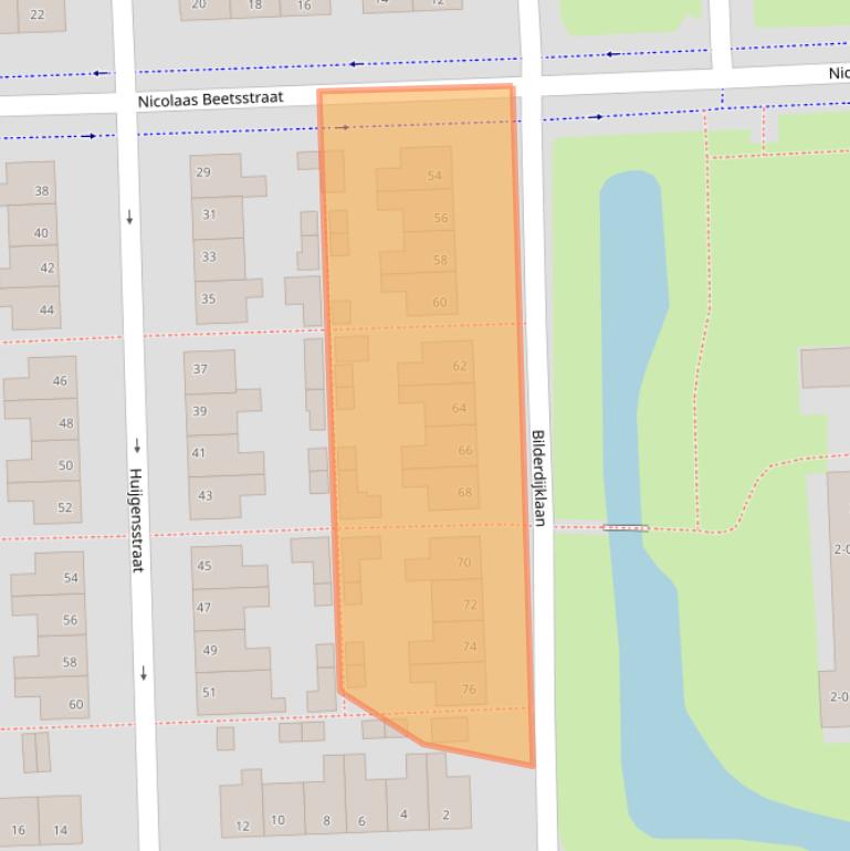 Kaart van postcodegebied 7901JH.