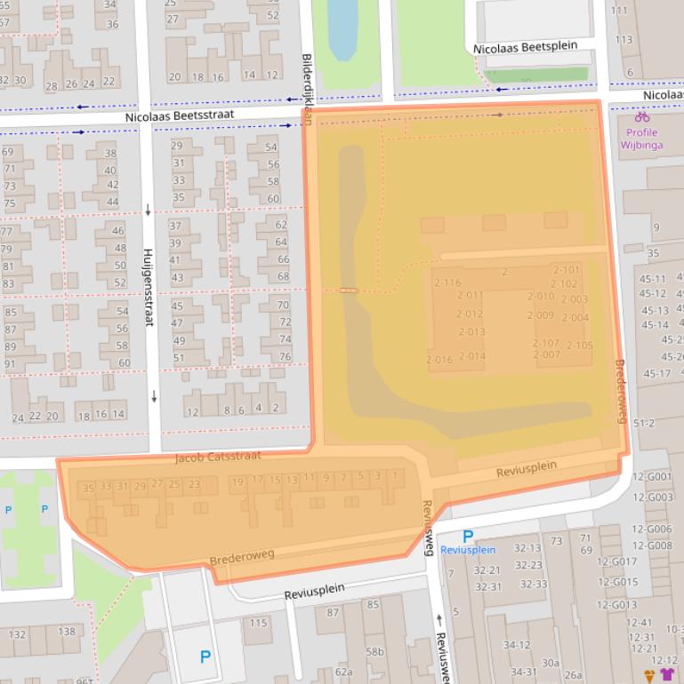 Kaart van postcodegebied 7901JK.