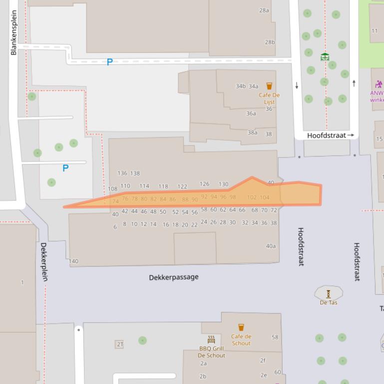 Kaart van postcodegebied 7901KD.