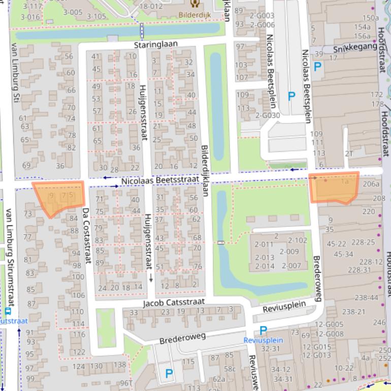 Kaart van postcodegebied 7901KH.