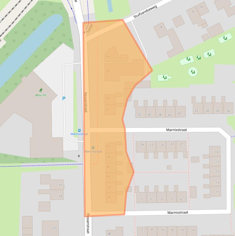 Kaart van postcodegebied 7901LE.