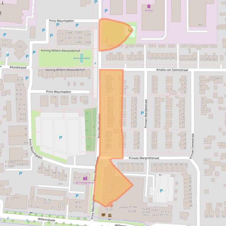 Kaart van postcodegebied 7902AE.