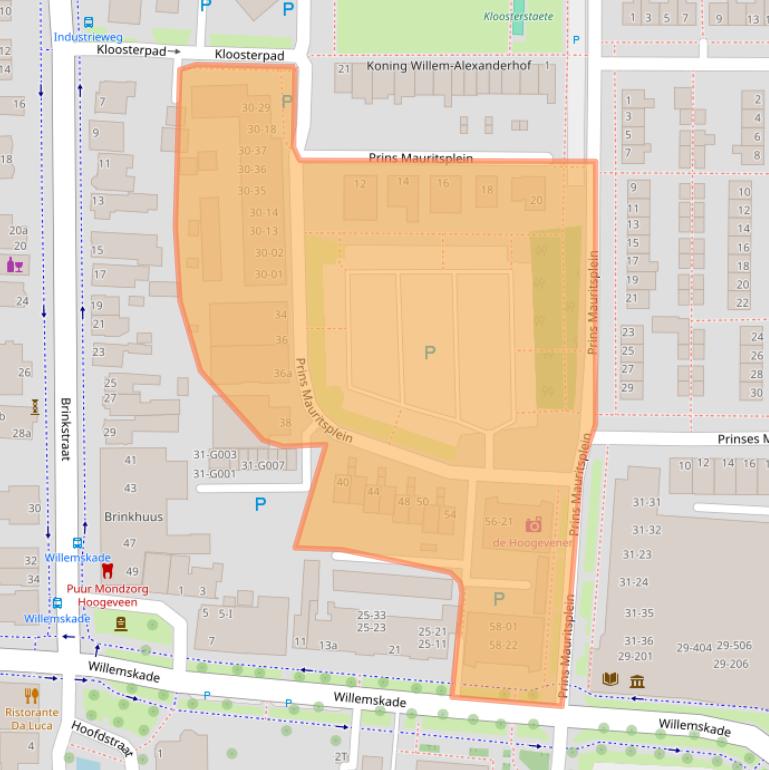 Kaart van postcodegebied 7902AG.