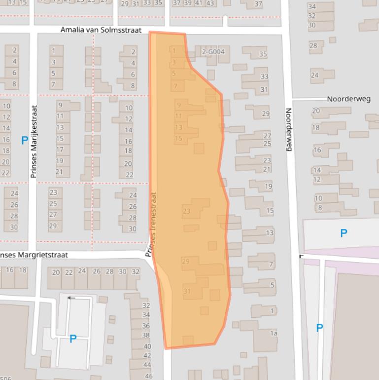 Kaart van postcodegebied 7902AK.