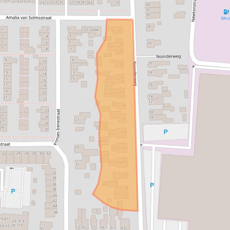 Kaart van postcodegebied 7902AN.
