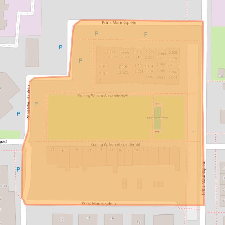 Kaart van postcodegebied 7902AW.
