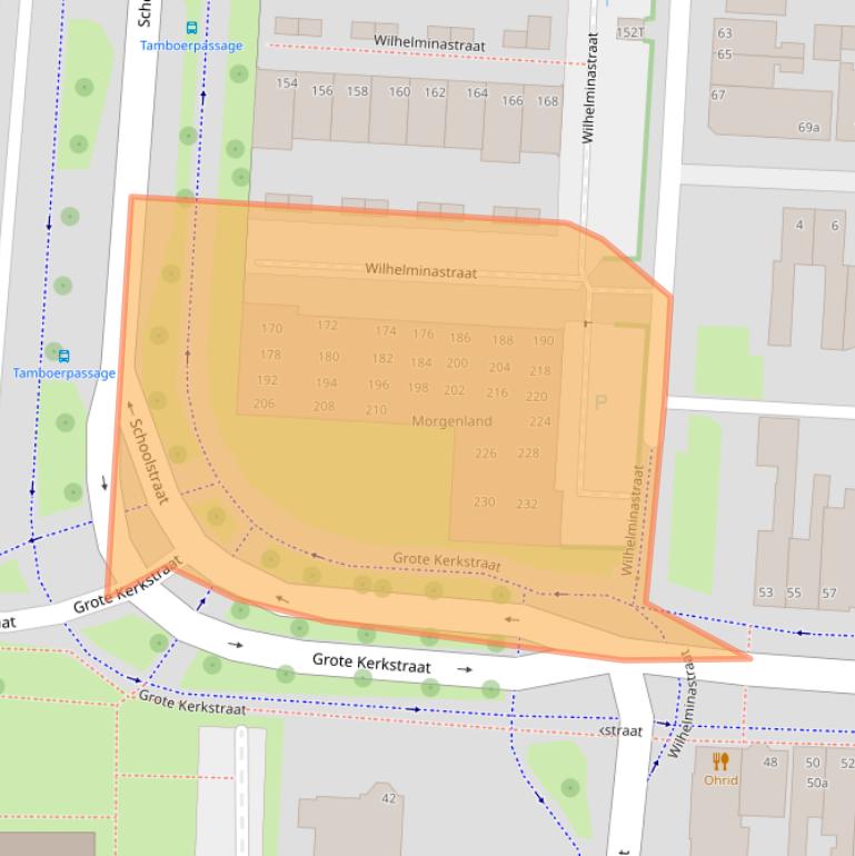 Kaart van postcodegebied 7902BE.