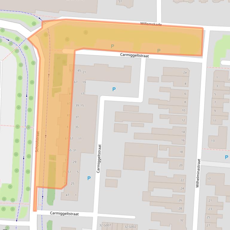 Kaart van postcodegebied 7902BH.