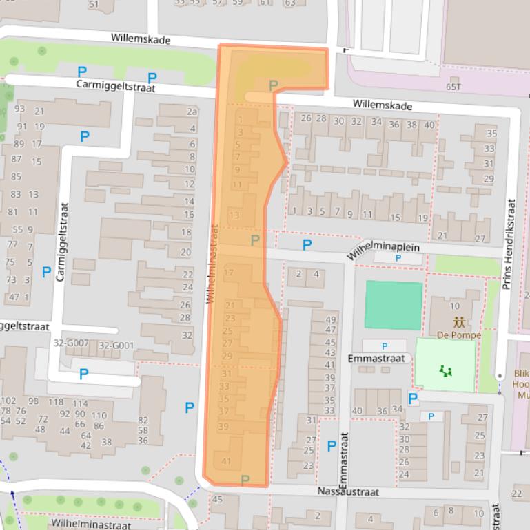 Kaart van postcodegebied 7902BM.