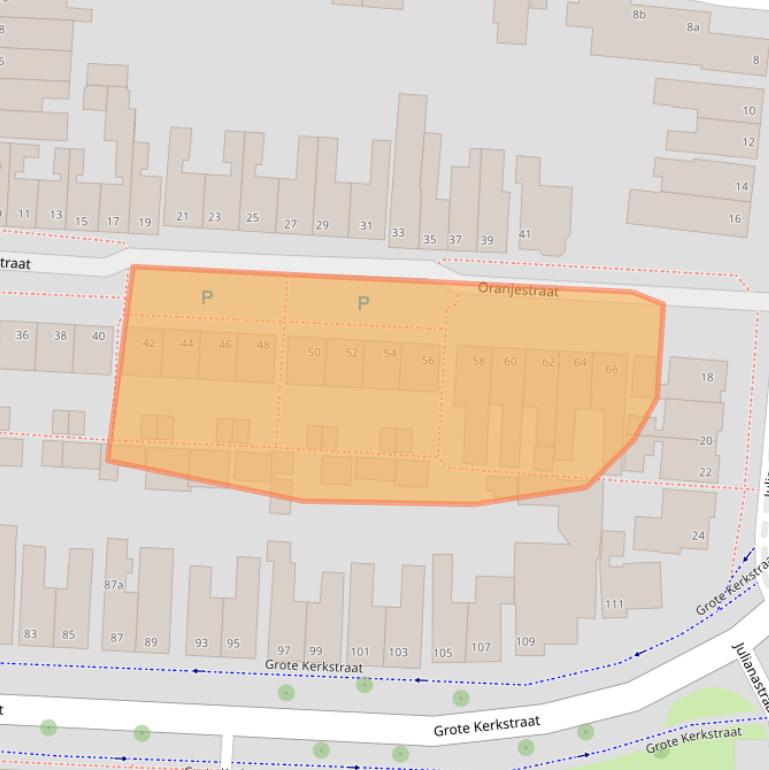 Kaart van postcodegebied 7902CC.