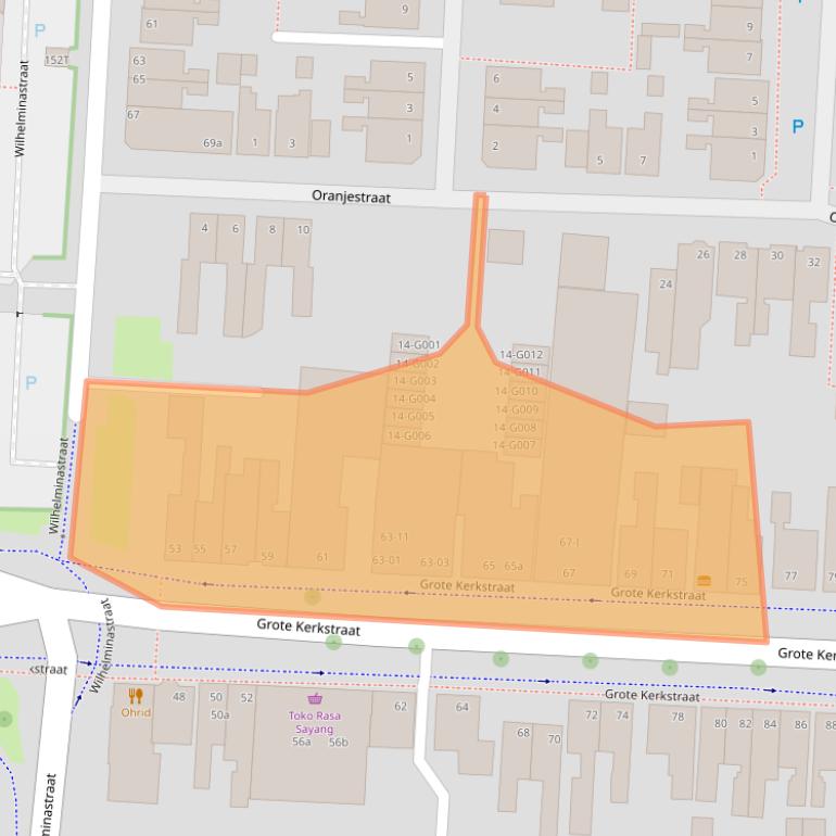 Kaart van postcodegebied 7902CG.