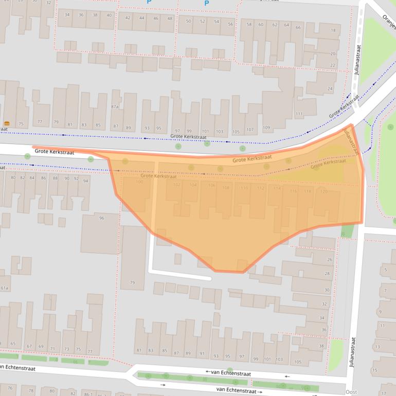 Kaart van postcodegebied 7902CM.