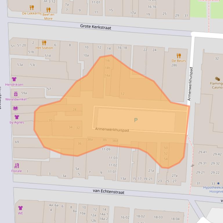 Kaart van postcodegebied 7902CP.