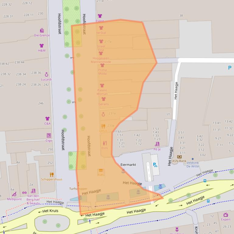 Kaart van postcodegebied 7902EJ.