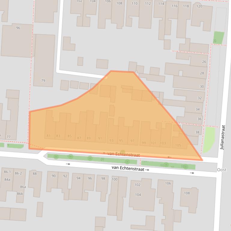 Kaart van postcodegebied 7902EM.