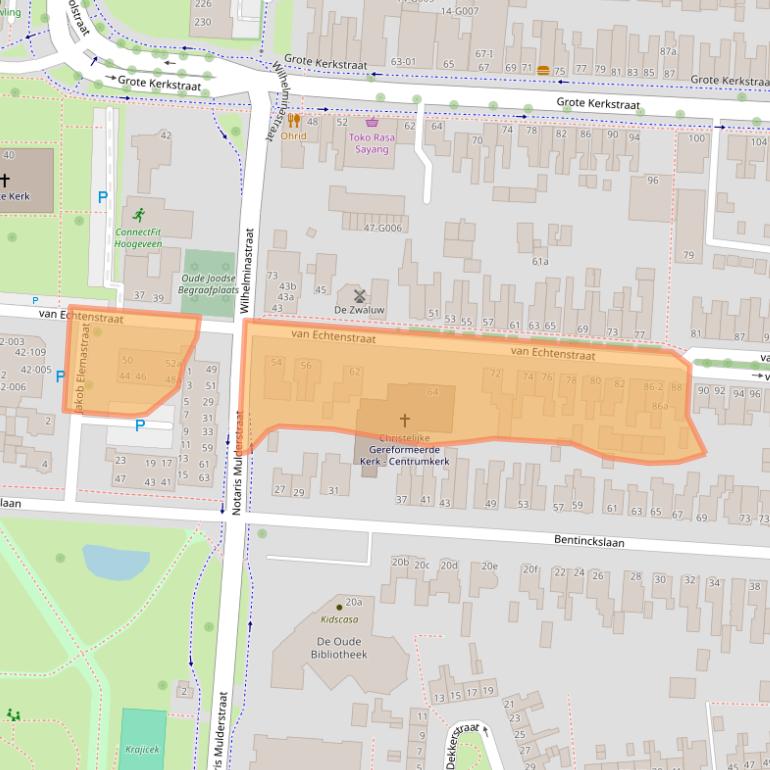 Kaart van postcodegebied 7902EP.
