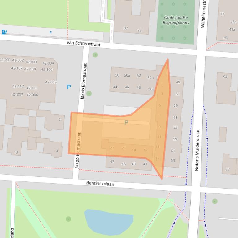 Kaart van postcodegebied 7902EV.