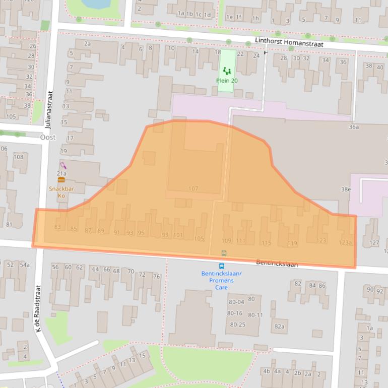 Kaart van postcodegebied 7902GC.