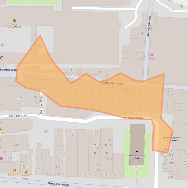 Kaart van postcodegebied 7902GM.