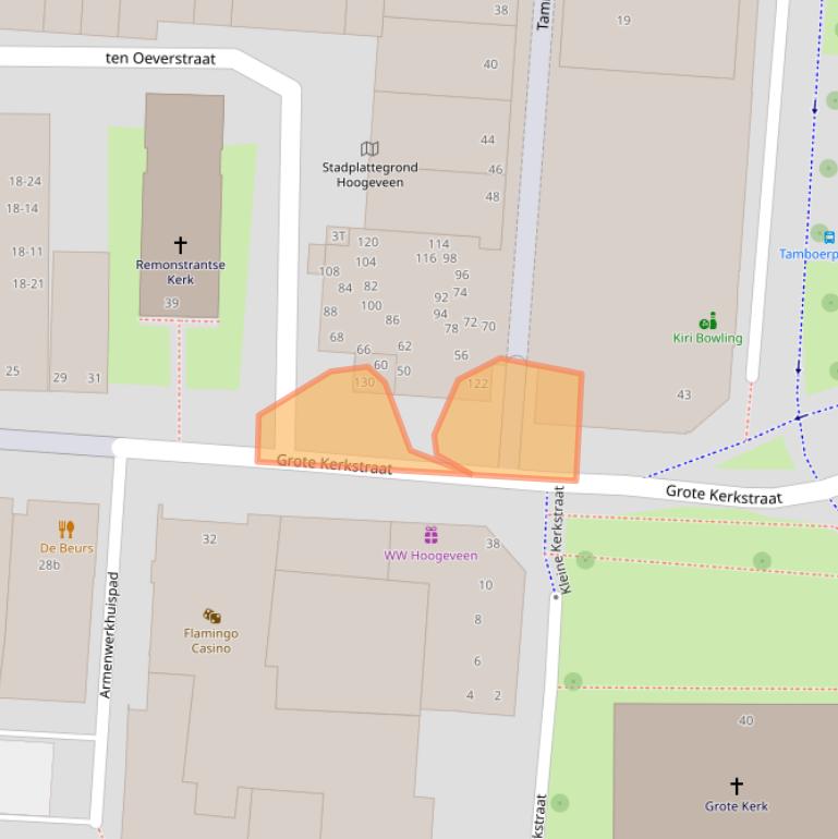 Kaart van postcodegebied 7902GT.