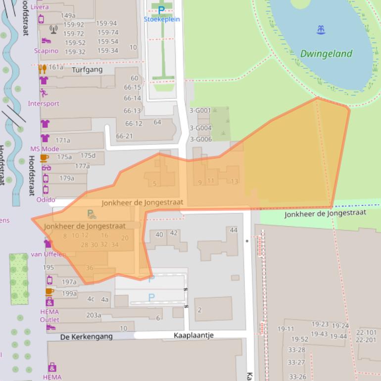 Kaart van postcodegebied 7902HA.