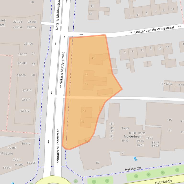 Kaart van postcodegebied 7902HE.