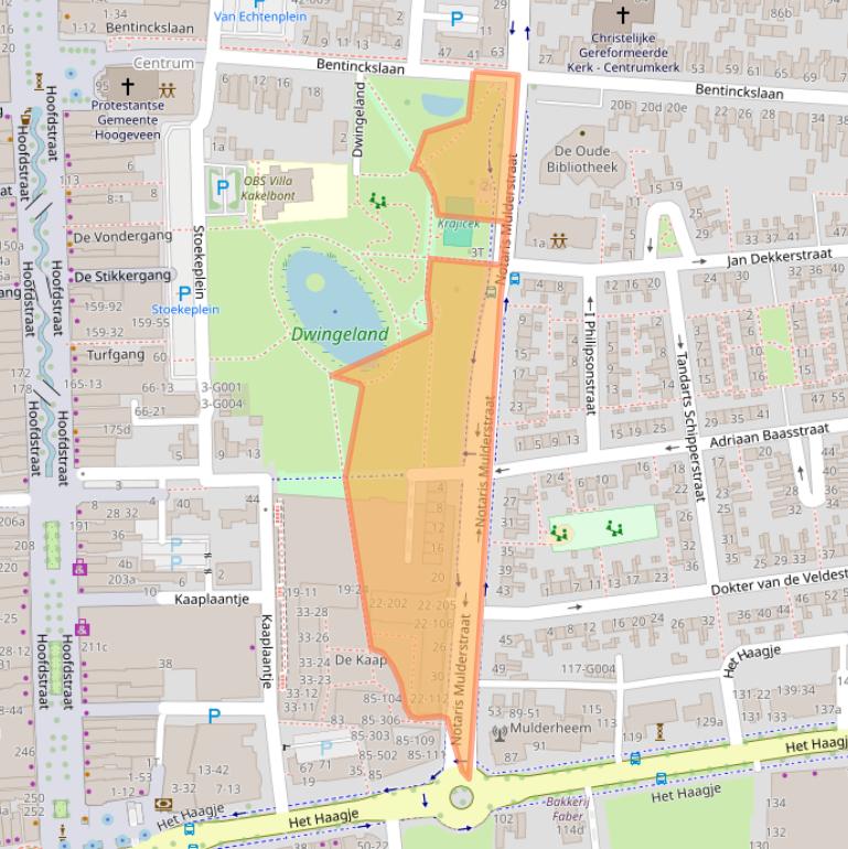 Kaart van postcodegebied 7902HG.